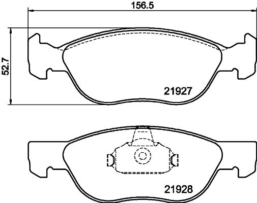 HELLA 8DB 355 010-181 Brake Pad Set, disc brake