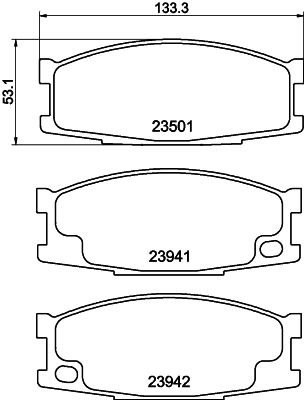 HELLA 8DB 355 010-561 Brake Pad Set, disc brake