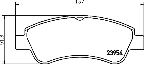 HELLA 8DB 355 011-071 Brake Pad Set, disc brake