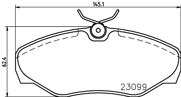 HELLA 8DB 355 011-091 Brake Pad Set, disc brake