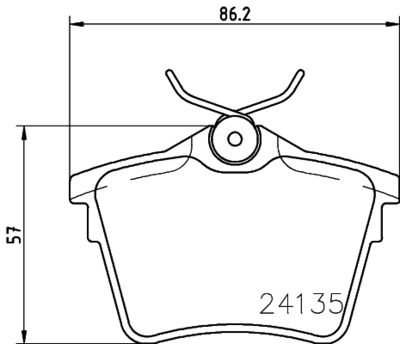 Brake Pad Set, disc brake HELLA 8DB 355 011-501