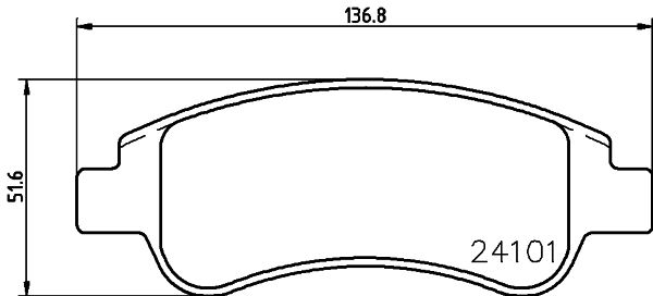 HELLA 8DB 355 011-521 Brake Pad Set, disc brake