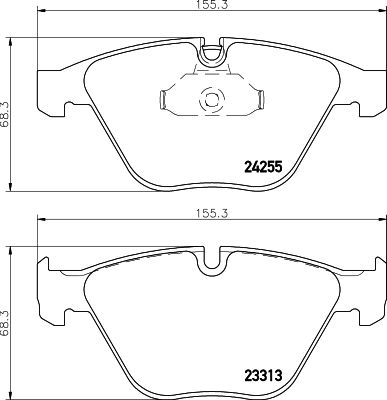 Brake Pad Set, disc brake HELLA 8DB 355 013-931