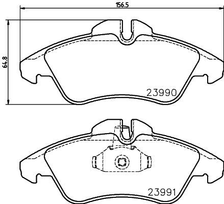 HELLA 8DB 355 014-481 Brake Pad Set, disc brake