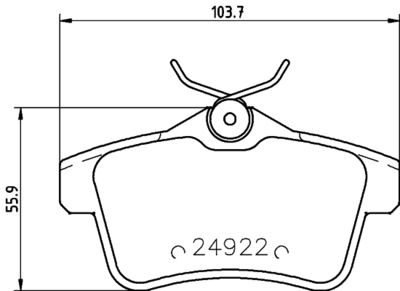 Brake Pad Set, disc brake HELLA 8DB 355 014-531