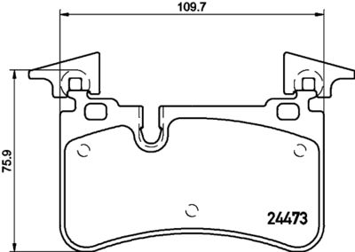 Brake Pad Set, disc brake HELLA 8DB 355 014-811