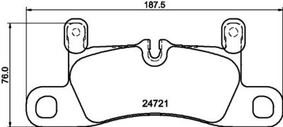 Brake Pad Set, disc brake HELLA 8DB 355 015-121