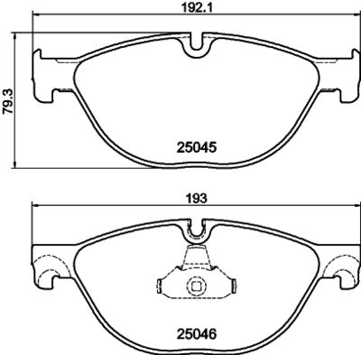 Brake Pad Set, disc brake HELLA 8DB 355 015-251