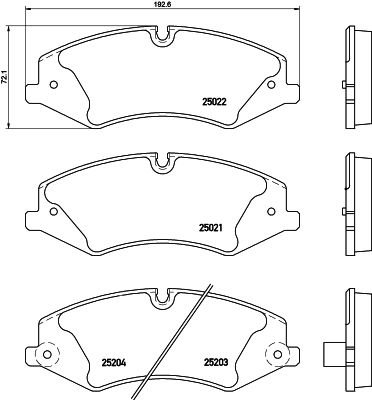 Brake Pad Set, disc brake HELLA 8DB 355 015-551