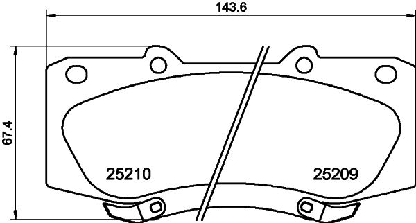 HELLA 8DB 355 015-821 Brake Pad Set, disc brake