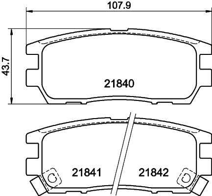 HELLA 8DB 355 016-471 Brake Pad Set, disc brake