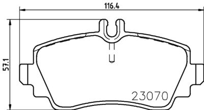 Brake Pad Set, disc brake HELLA 8DB 355 018-281