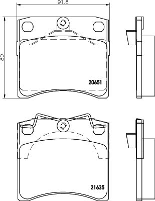 HELLA 8DB 355 018-381 Brake Pad Set, disc brake