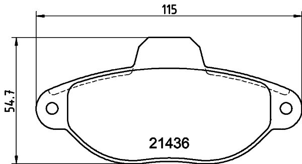 HELLA 8DB 355 019-161 Brake Pad Set, disc brake