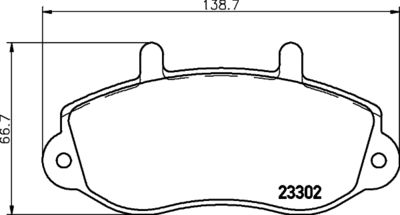 Brake Pad Set, disc brake HELLA 8DB 355 019-321