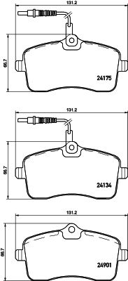 Brake Pad Set, disc brake HELLA 8DB 355 020-671