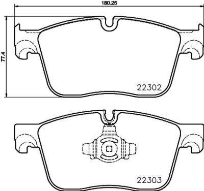 Brake Pad Set, disc brake HELLA 8DB 355 024-661