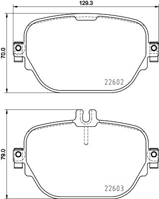 Brake Pad Set, disc brake HELLA 8DB 355 031-711