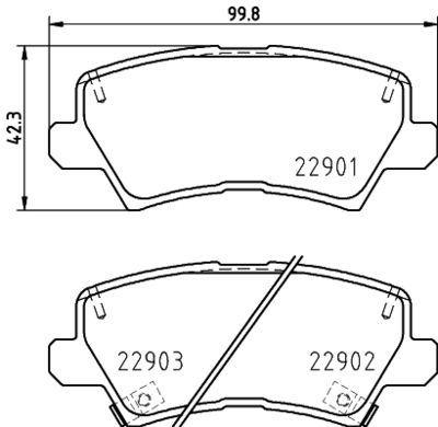 Brake Pad Set, disc brake HELLA 8DB 355 037-921