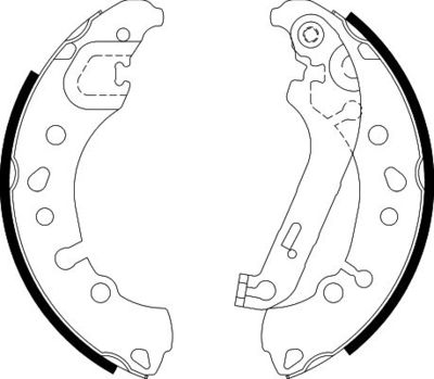 Brake Shoe Set HELLA 8DB 355 038-011