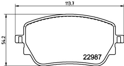 Brake Pad Set, disc brake HELLA 8DB 355 039-231