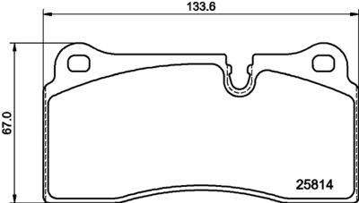 Brake Pad Set, disc brake HELLA 8DB 355 039-951