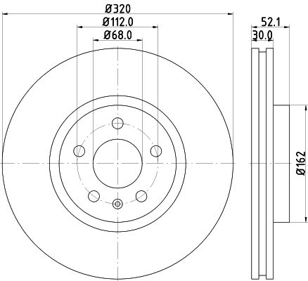 HELLA 8DD 355 117-191 Brake Disc