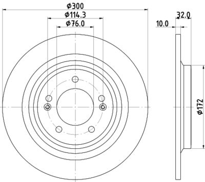 Brake Disc HELLA 8DD 355 134-731