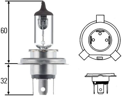 Bulb, headlight HELLA 8GJ 002 525-001