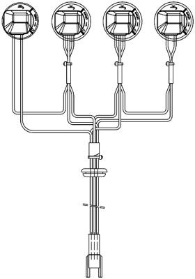 Cable Set, headlight HELLA 8KA 155 372-001