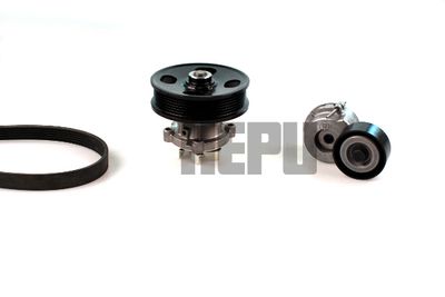 Water Pump + V-Ribbed Belt Kit HEPU PK03232