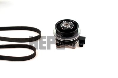 Water Pump + V-Ribbed Belt Kit HEPU PK06511