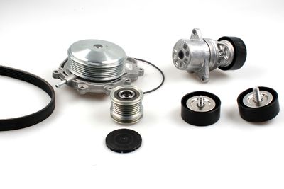 Water Pump + V-Ribbed Belt Kit HEPU PK15130