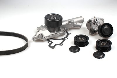 Water Pump + V-Ribbed Belt Kit HEPU PK15310