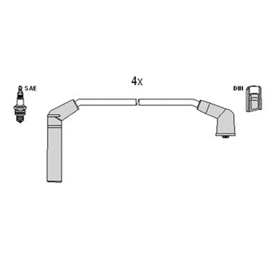 Ignition Cable Kit HITACHI 134117