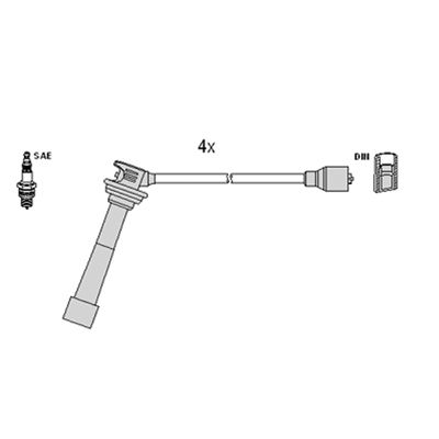 Ignition Cable Kit HITACHI 134374