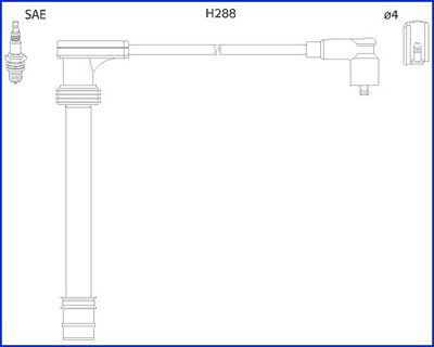 HITACHI 134518 Ignition Cable Kit