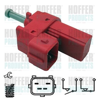 Stop Light Switch HOFFER 3500028