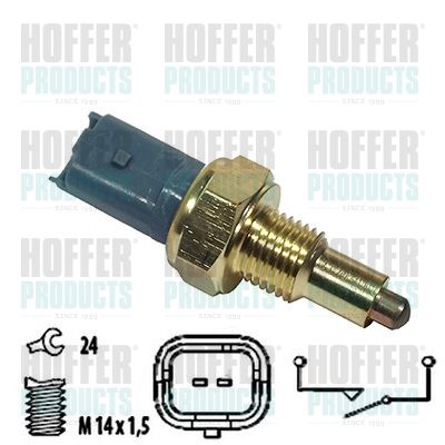 HOFFER 3600012 Switch, reverse light