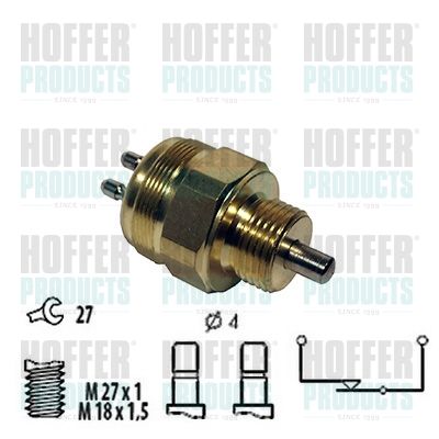 HOFFER 3600020 Switch, reverse light