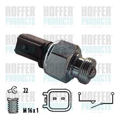 HOFFER 3600061 Switch, reverse light