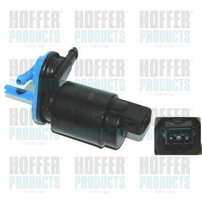 Washer Fluid Pump, window cleaning HOFFER 7500108