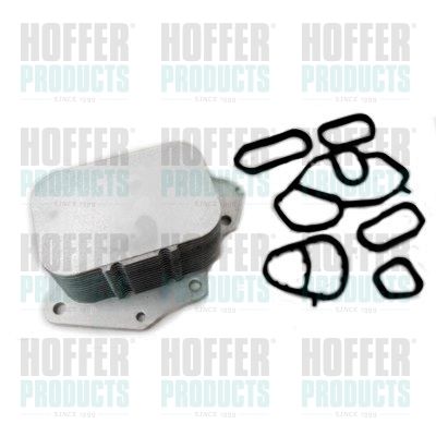 Oil Cooler, engine oil HOFFER 8095051