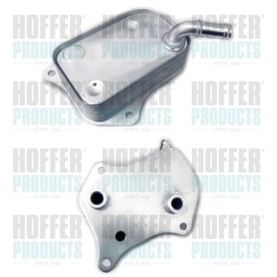 Oil Cooler, engine oil HOFFER 8095074