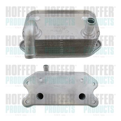 Oil Cooler, engine oil HOFFER 8095280