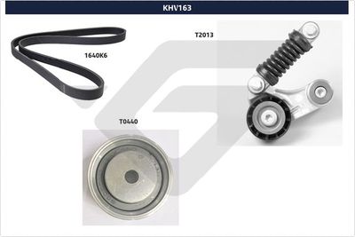 V-Ribbed Belt Set HUTCHINSON KHV 163