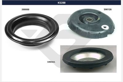 Repair Kit, suspension strut support mount HUTCHINSON KS 288