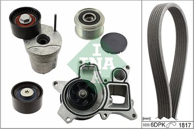 Water Pump + V-Ribbed Belt Kit Schaeffler INA 529 0048 30