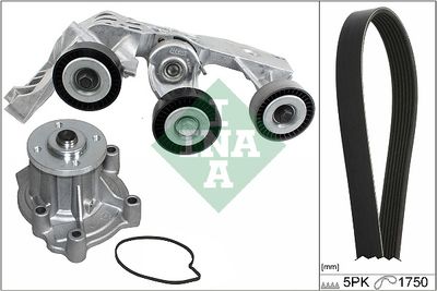 Water Pump + V-Ribbed Belt Kit Schaeffler INA 529 0081 31