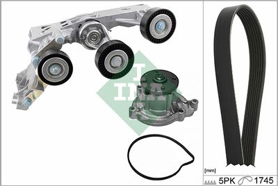 Water Pump + V-Ribbed Belt Kit Schaeffler INA 529 0148 30